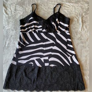 White House Black Market Zebra Print Camisole Top